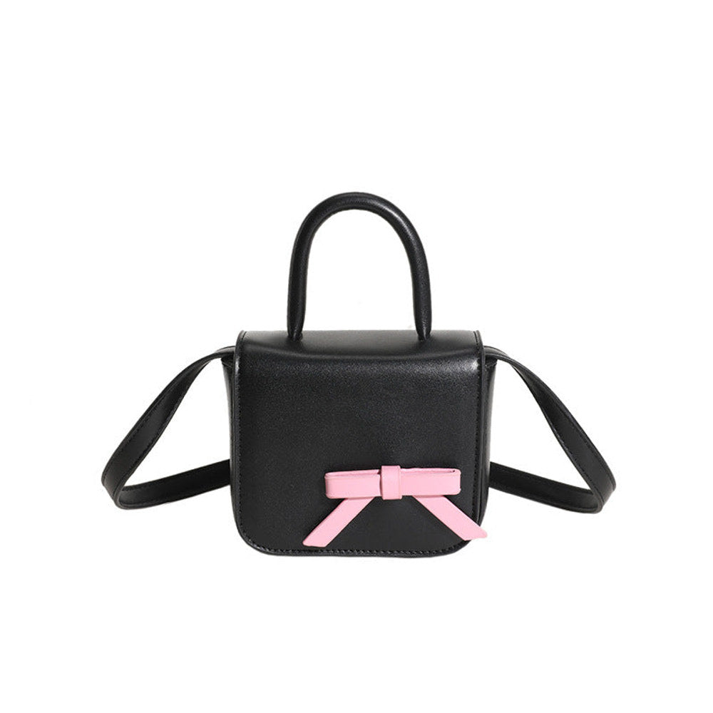 MyKids-USA® Stylish Creative Carry-On Girls’ Portable Mini Bow Princess Crossbody Handbag