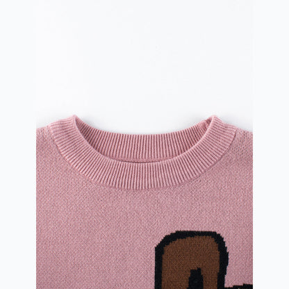 MyKids-USA® Baby Girls Kids Cute Animals Pattern Crew Neck Long Sleeves Knit Pullover