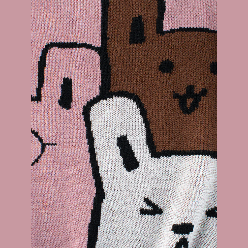 MyKids-USA® Baby Girls Kids Cute Animals Pattern Crew Neck Long Sleeves Knit Pullover
