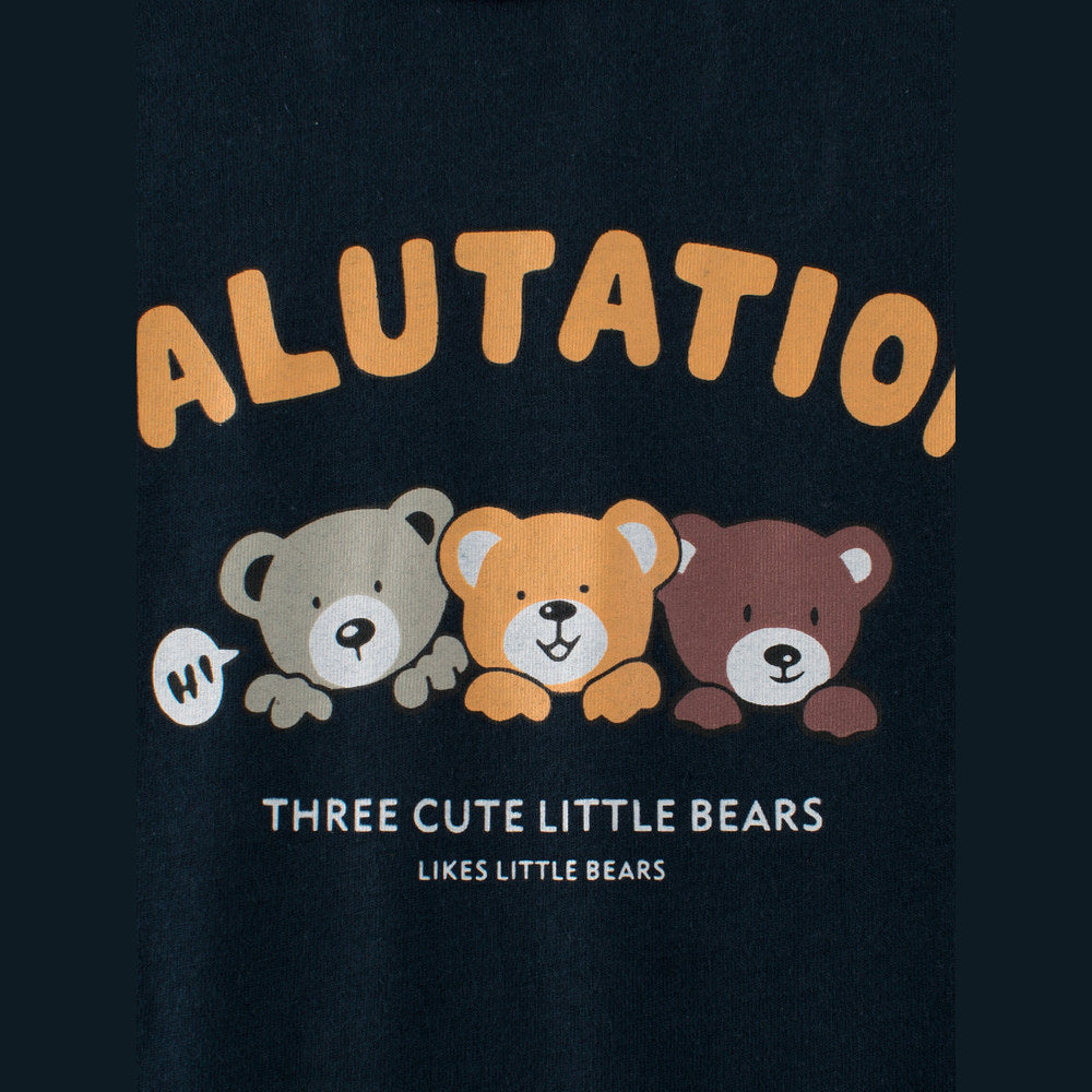 MyKids-USA® Boys Animal And Letters Print Color Patchwork T-Shirt In European And American Style