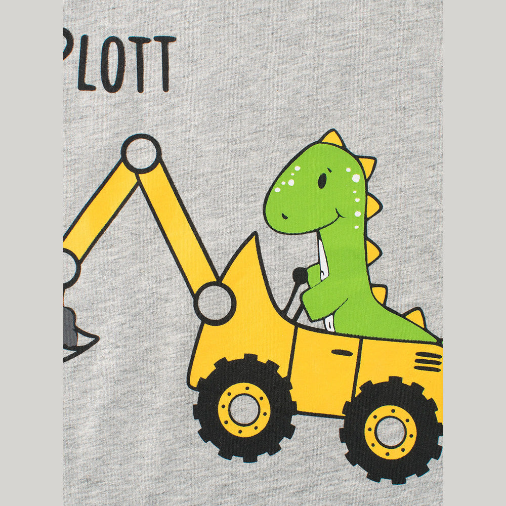 MyKids-USA® Construction Vehicles Printing Boys T-Shirt In European And American Style For