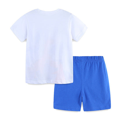MyKids-USA® Baby Kids Boys Dinosaurs Cartoon Print T-Shirt And Shorts Clothing Set
