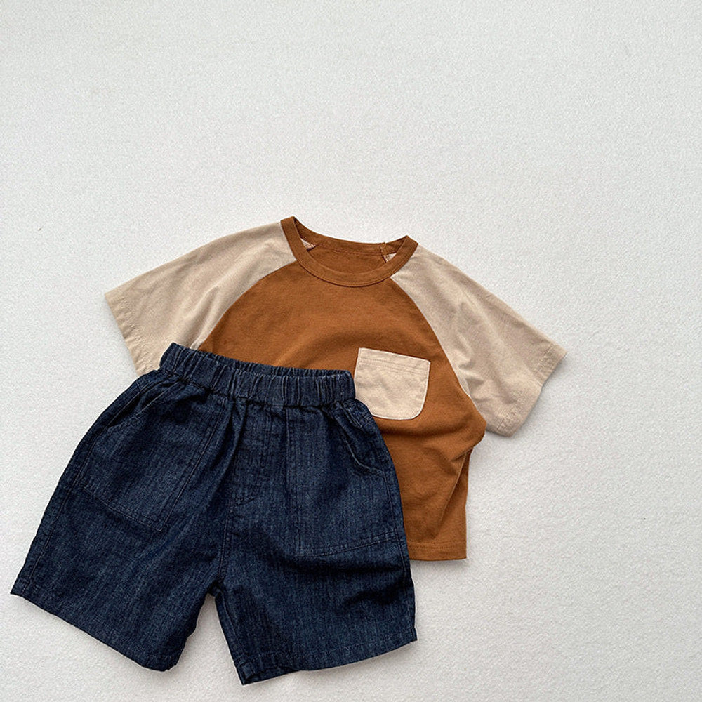 MyKids-USA® Unisex Dark Blue Denim Shorts
