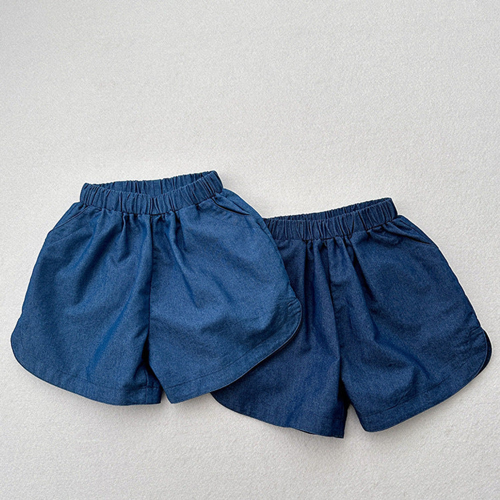 MyKids-USA® Unisex Blue Denim Shorts