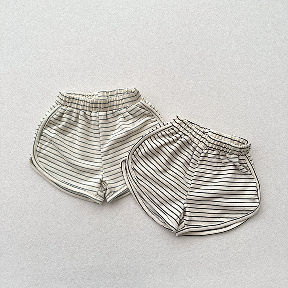 MyKids-USA® Kids Unisex Casual Thin Striped Basic Shorts