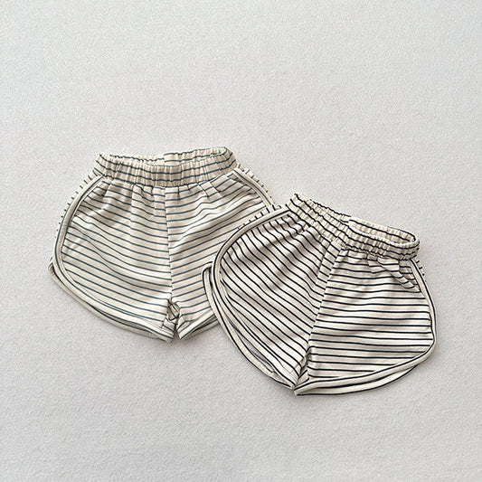 MyKids-USA® Kids Unisex Casual Thin Striped Basic Shorts