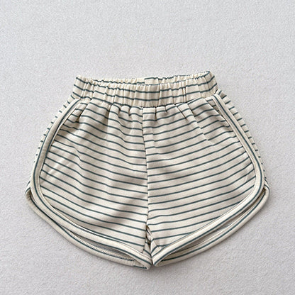 MyKids-USA® Kids Unisex Casual Thin Striped Basic Shorts