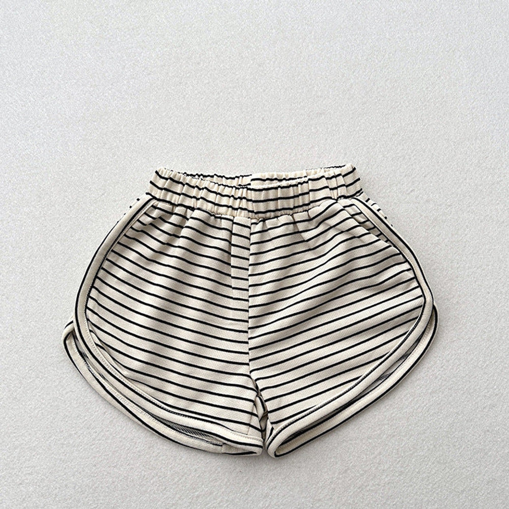 MyKids-USA® Kids Unisex Casual Thin Striped Basic Shorts