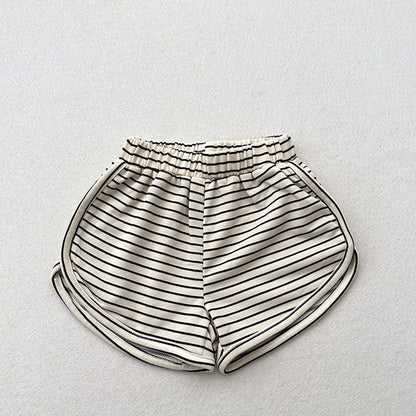 MyKids-USA® Kids Unisex Casual Thin Striped Basic Shorts
