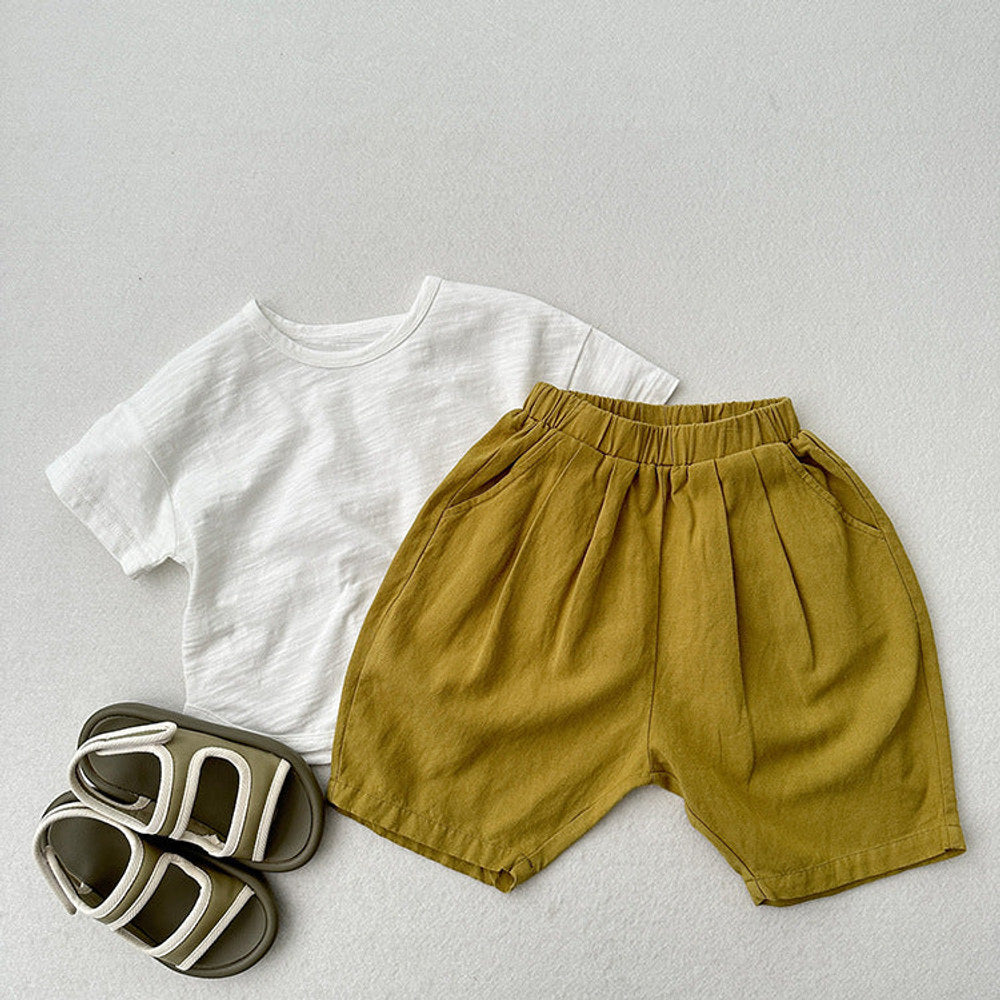 MyKids-USA® Unisex Plain Solid Color Cotton Pants