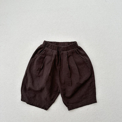MyKids-USA® Unisex Plain Solid Color Cotton Pants