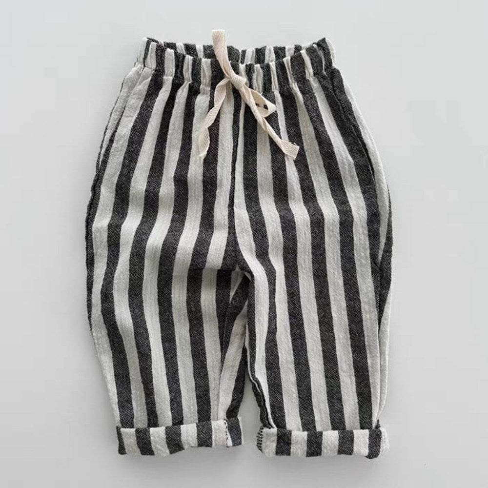MyKids-USA® Baby Breathable Thin Striped Loose Comfortable Pants