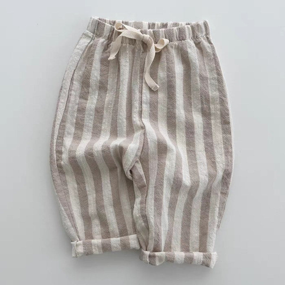 MyKids-USA® Baby Breathable Thin Striped Loose Comfortable Pants