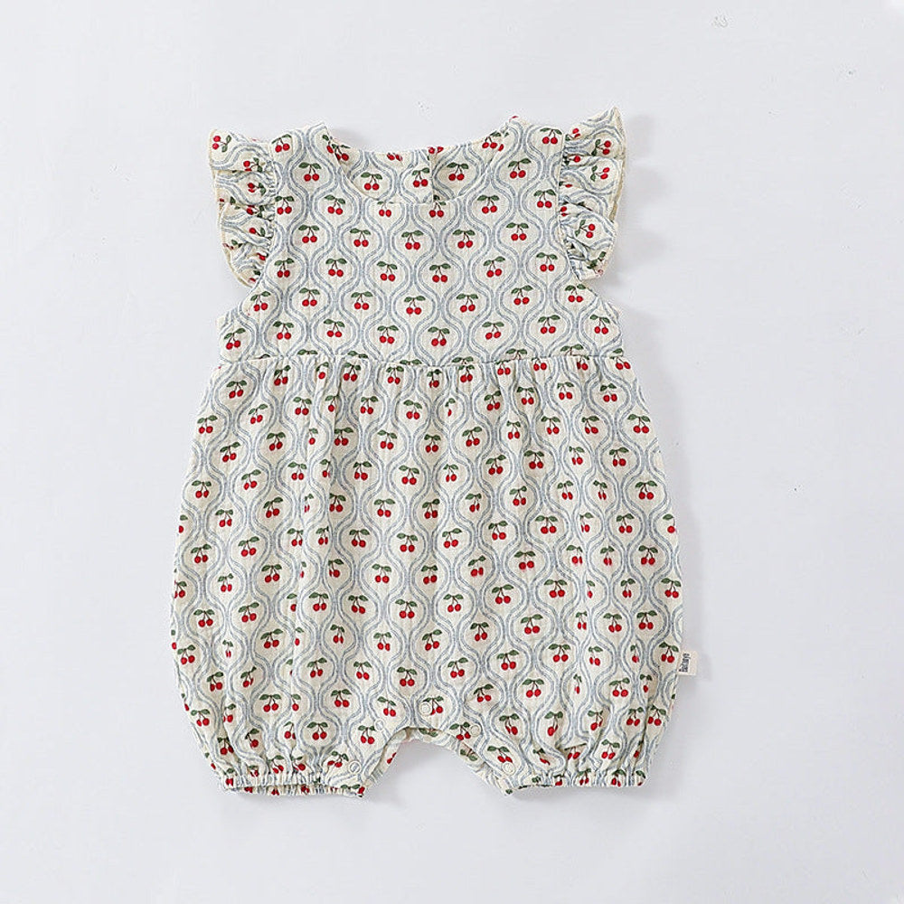 MyKids-USA® Baby Unisex Various Print Fly Sleeves Crew Neck bodysuit