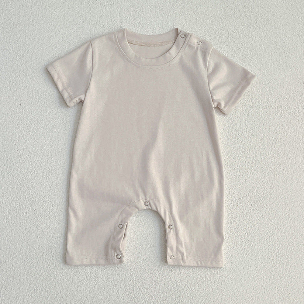MyKids-USA® Baby Unisex Solid Color bodysuit And Romper Simple Plain Clothing Set