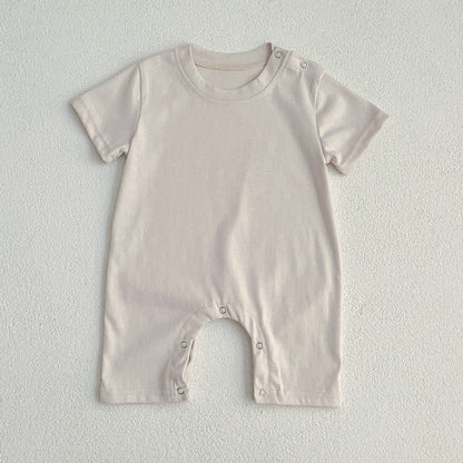 MyKids-USA® Baby Unisex Solid Color bodysuit And Romper Simple Plain Clothing Set