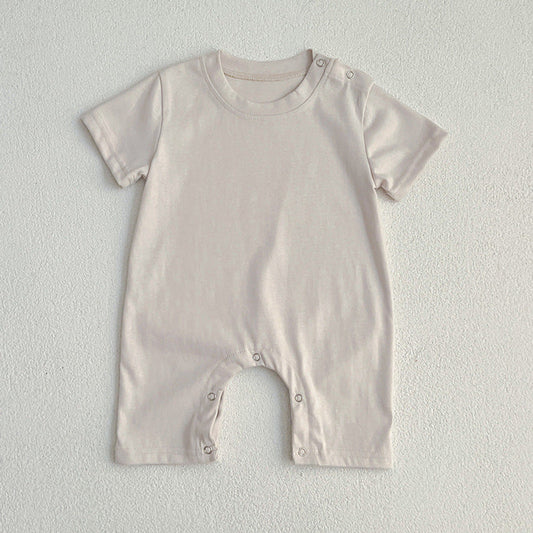 MyKids-USA® Baby Unisex Solid Color bodysuit And Romper Simple Plain Clothing Set