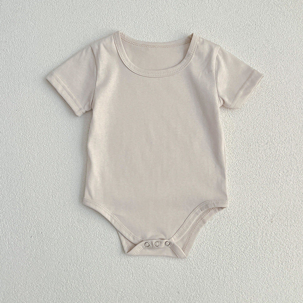 MyKids-USA® Baby Unisex Solid Color bodysuit And Romper Simple Plain Clothing Set