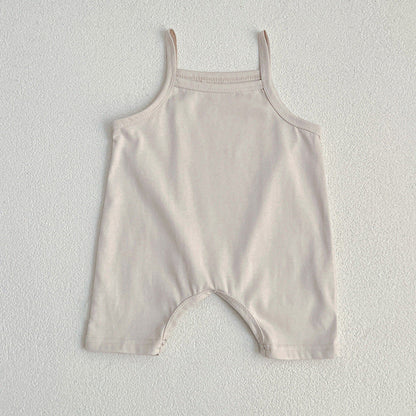 MyKids-USA® Baby Unisex Solid Color bodysuit And Romper Simple Plain Clothing Set