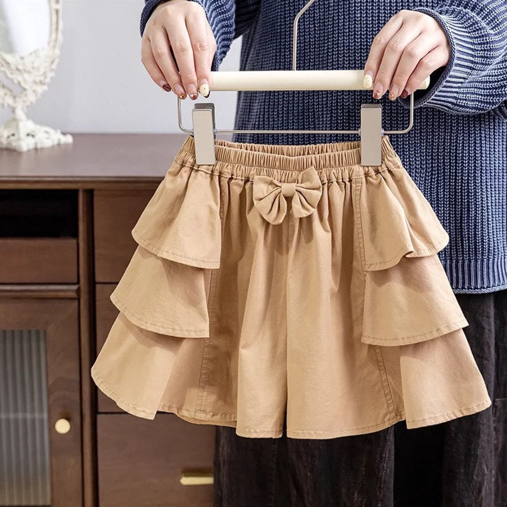 MyKids-USA® Baby Kids Girls Bows Tied Sweet Casual Pleated Skirt
