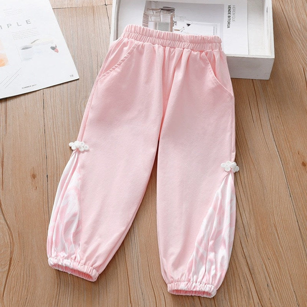 MyKids-USA® Baby Kids Girls Elastic Soft Breathable Tie Dye Sportswear Pants