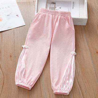 MyKids-USA® Baby Kids Girls Elastic Soft Breathable Tie Dye Sportswear Pants