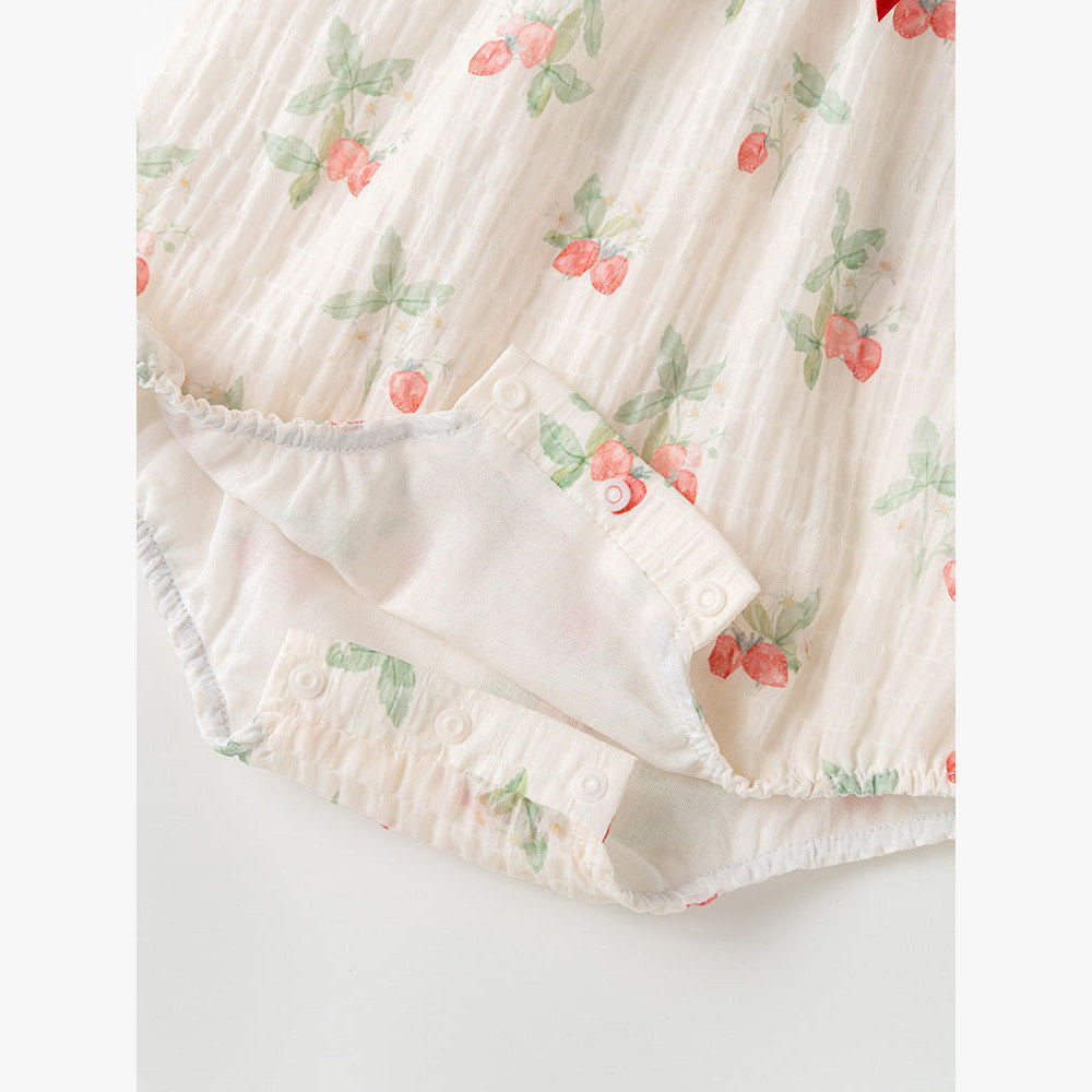 MyKids-USA® Baby Girls Light Fruits Pattern Sleeveless Sweet Cute bodysuit