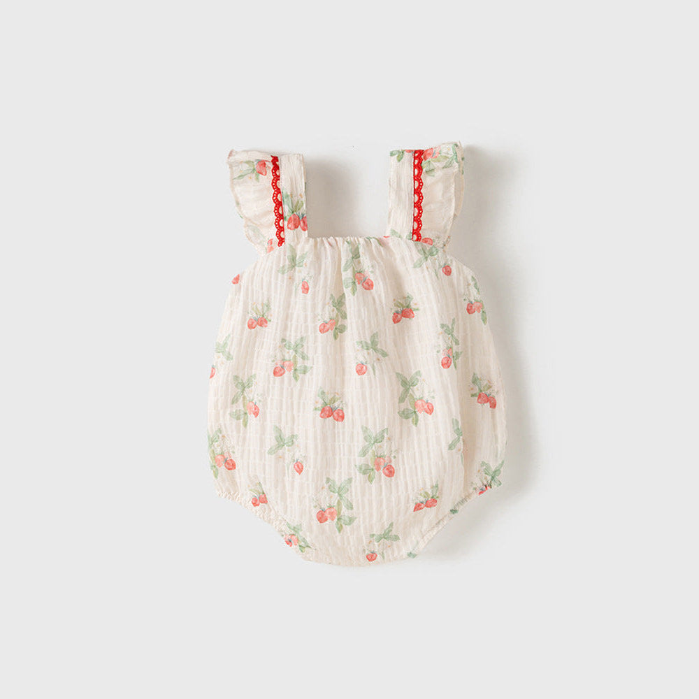 MyKids-USA® Baby Girls Light Fruits Pattern Sleeveless Sweet Cute bodysuit