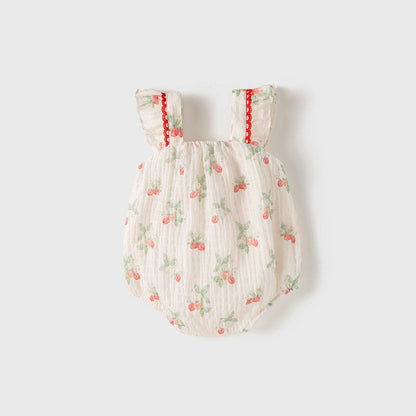 MyKids-USA® Baby Girls Light Fruits Pattern Sleeveless Sweet Cute bodysuit