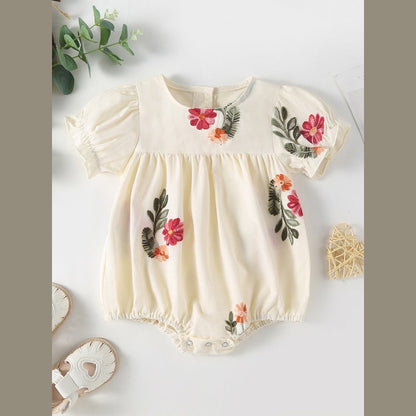 MyKids-USA® Baby Kids Girls Floral Pattern Sleeveless Strap Top Dress And Bloomers Clothing Set/ bodysuit