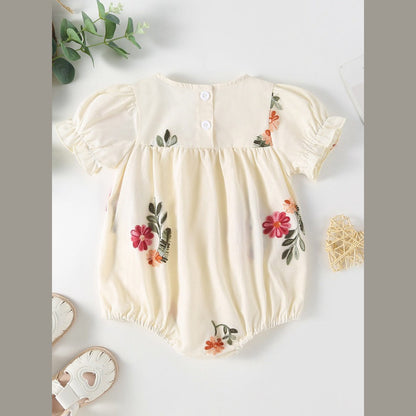 MyKids-USA® Baby Kids Girls Floral Pattern Sleeveless Strap Top Dress And Bloomers Clothing Set/ bodysuit