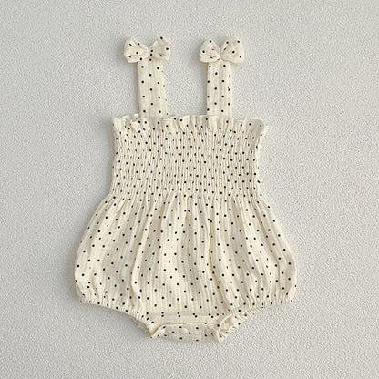MyKids-USA® Design Baby Girls Floral Pattern Sleeveless Off Shoulder Strap bodysuit