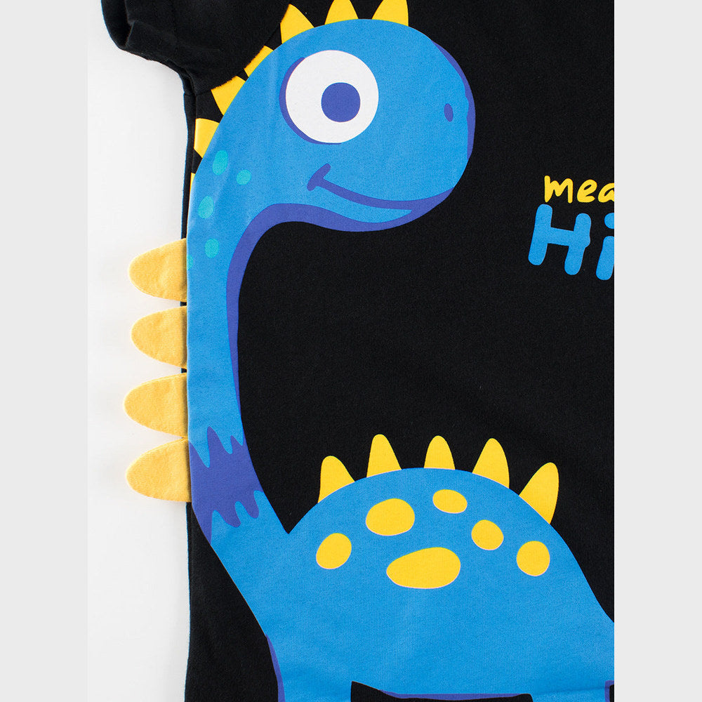 MyKids-USA® Boys’ Dinosaur Cartoon Design T-Shirt In European And American Style