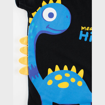 MyKids-USA® Boys’ Dinosaur Cartoon Design T-Shirt In European And American Style