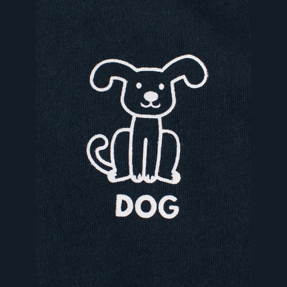 MyKids-USA® Boys’ Dog Logo Print Color Patchwork T-Shirt In European And American Style