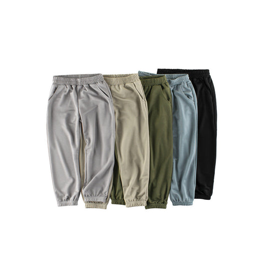 MyKids-USA® Children’s Boys’ Solid Color Thin Breathable Pants – Casual Kids Trousers