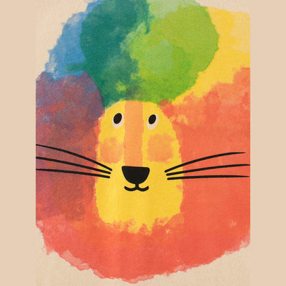 MyKids-USA® Boys Cartoon Colorful Lion Pattern T-Shirt In European And American Style