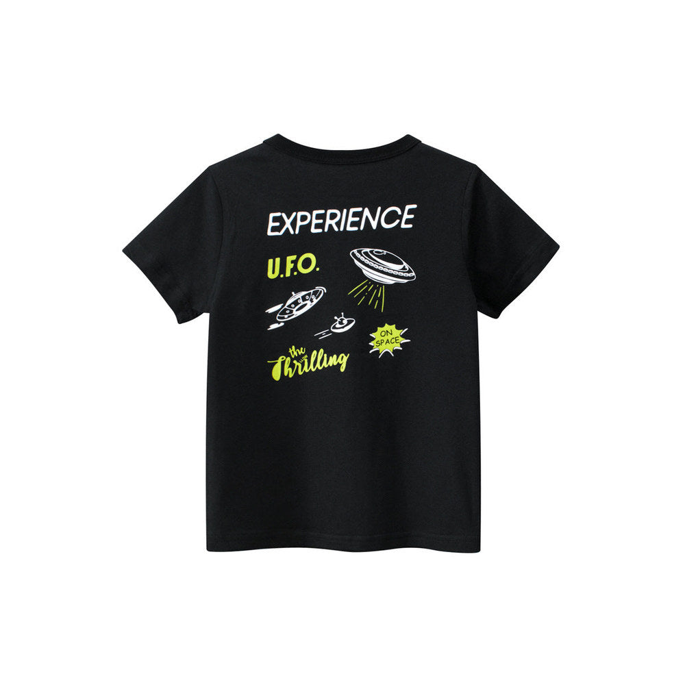 MyKids-USA® Boys’ Cartoon UFO Pattern T-Shirt In European And American Style