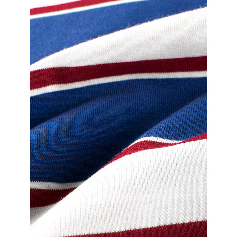 MyKids-USA® Children Boys And Girls’ Vintage Striped Loose Short Sleeves T-Shirt In European And American Style For
