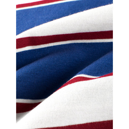 MyKids-USA® Children Boys And Girls’ Vintage Striped Loose Short Sleeves T-Shirt In European And American Style For