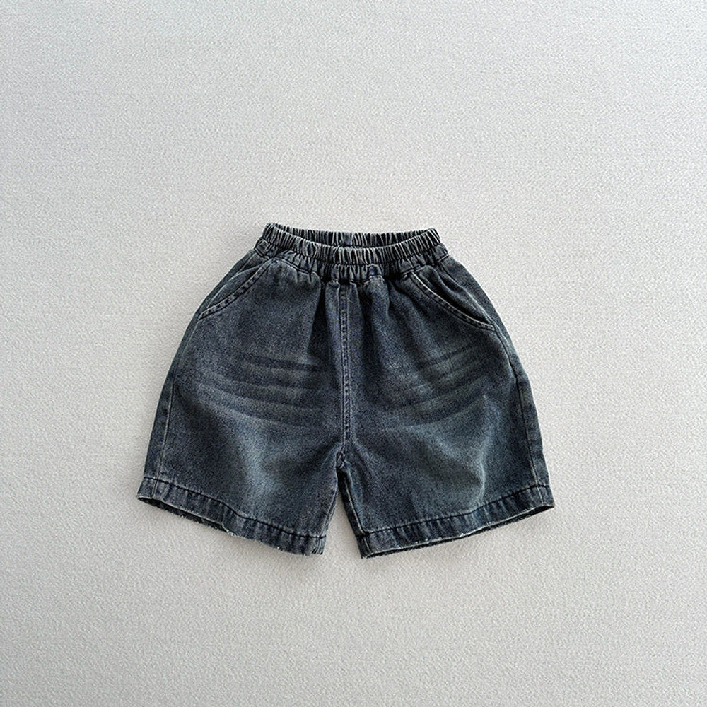 MyKids-USA® Unisex Street Fashion Cool And Casual Distressed Denim Shorts With A Soft And Thin Fabric