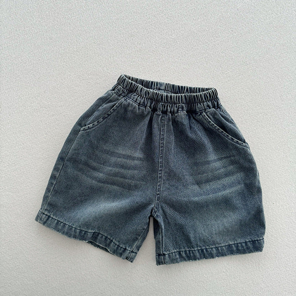 MyKids-USA® Unisex Street Fashion Cool And Casual Distressed Denim Shorts With A Soft And Thin Fabric