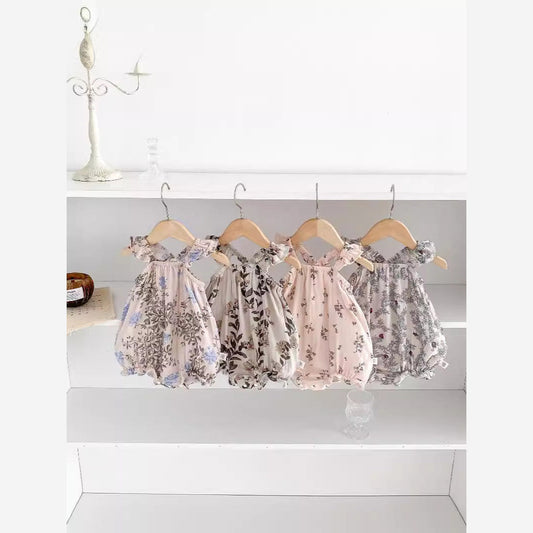 MyKids-USA® Baby Kids Girls Floral Pattern Thin Sleeveless Strap bodysuit