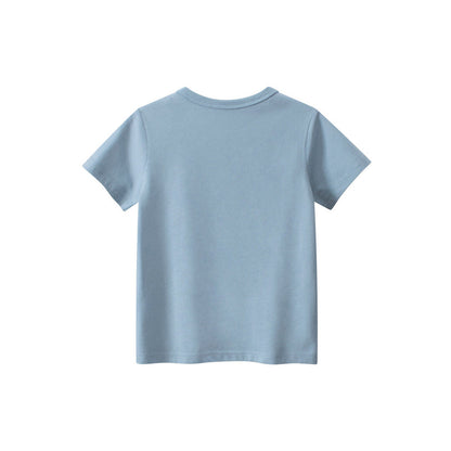 MyKids-USA® Boys’ Cartoon Pixel Crocodile Pattern T-Shirt In European And American Style