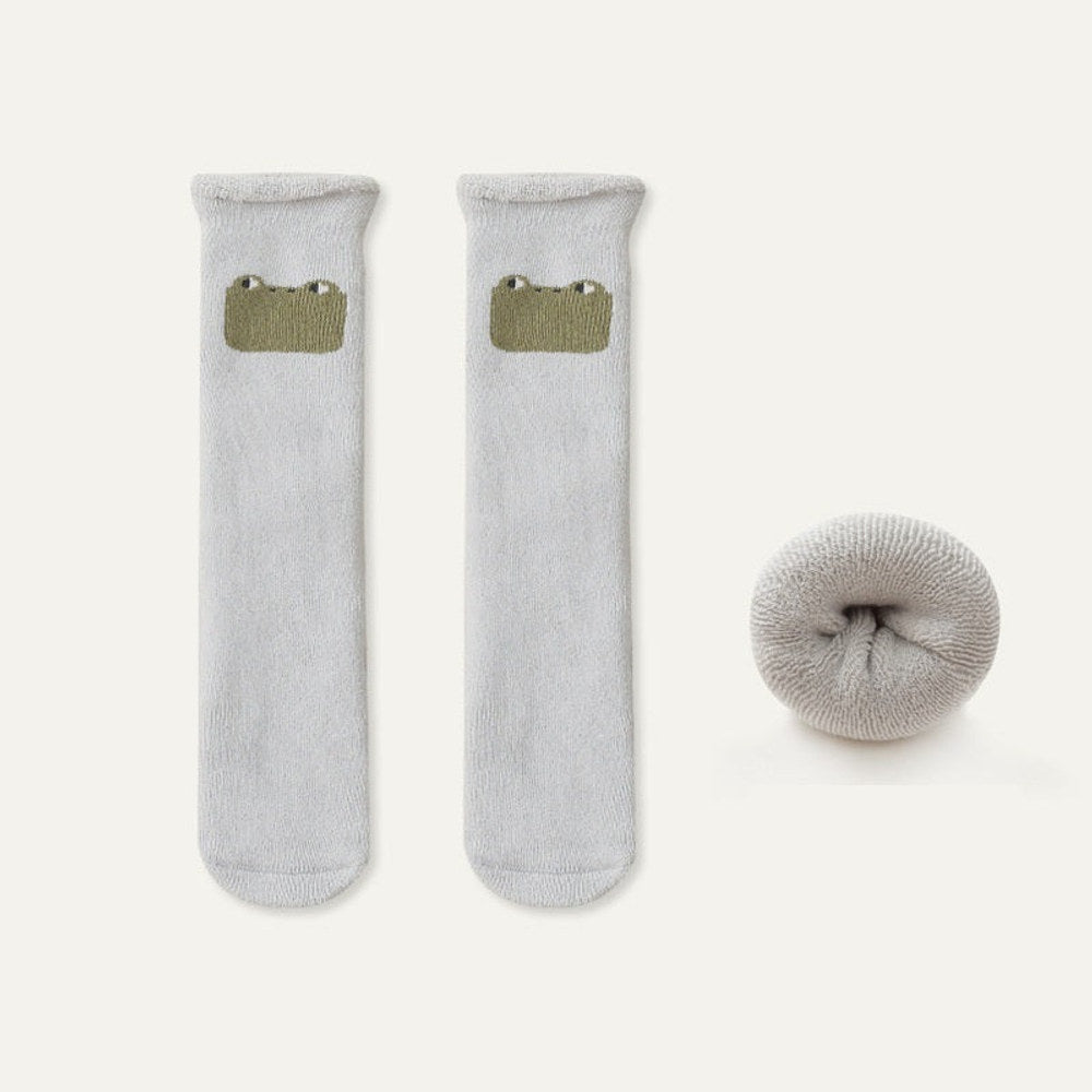 MyKids-USA® Thickened Fleece-Lined Baby Socks For: Long Tube Socks For Newborns, Boys, Girls, And Infants