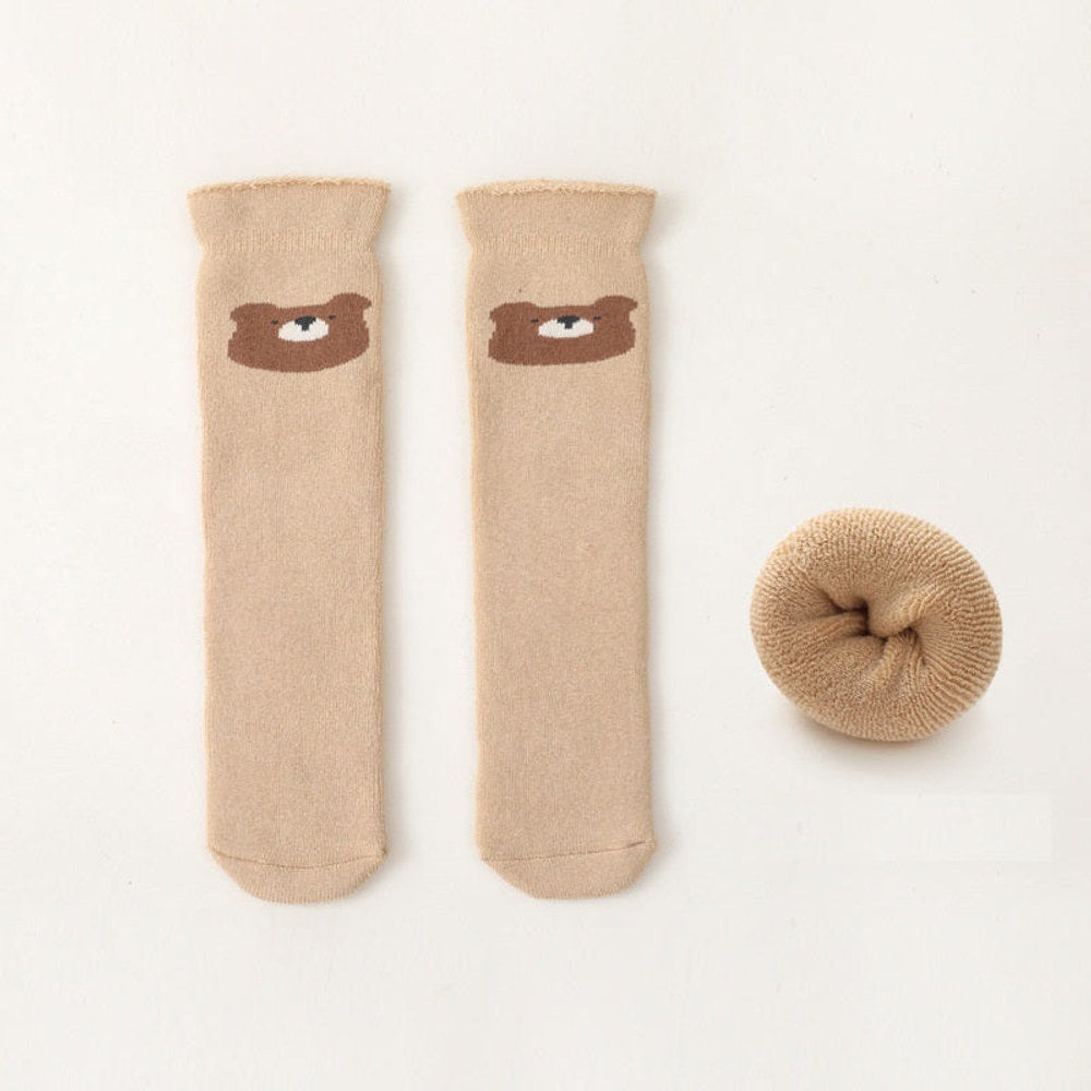 MyKids-USA® Thickened Fleece-Lined Baby Socks For: Long Tube Socks For Newborns, Boys, Girls, And Infants
