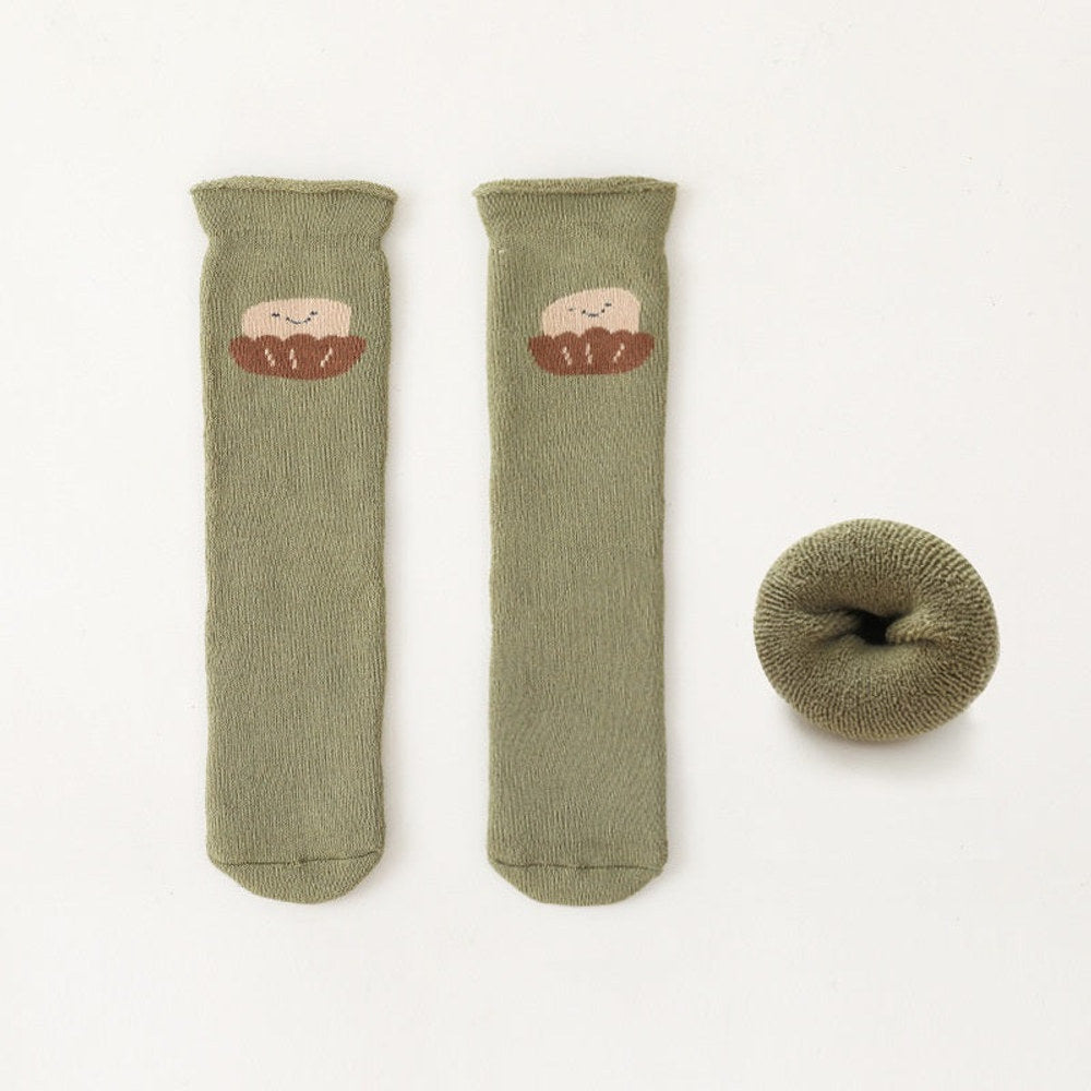 MyKids-USA® Thickened Fleece-Lined Baby Socks For: Long Tube Socks For Newborns, Boys, Girls, And Infants