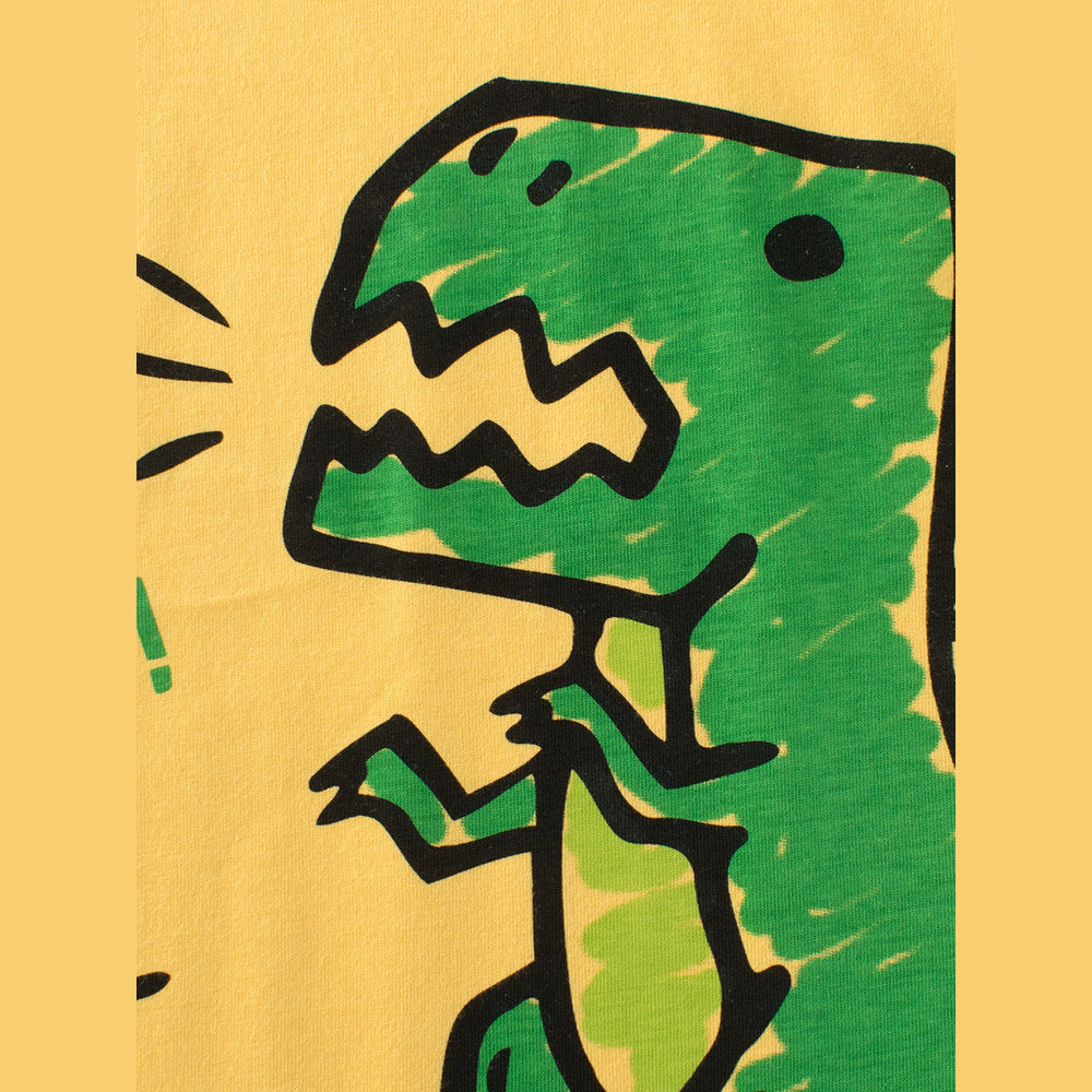 MyKids-USA® Boys’ Cartoon Dinosaur Pattern T-Shirt In European And American Style