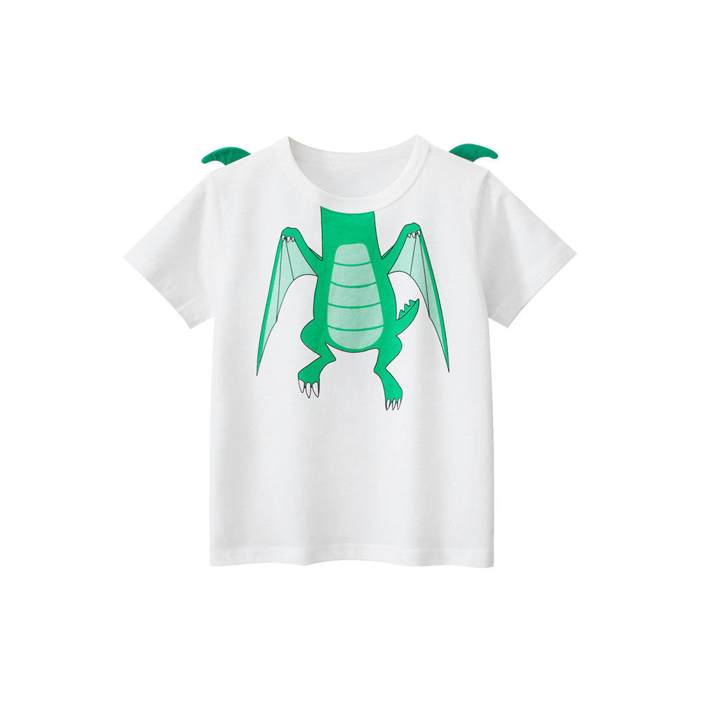 MyKids-USA® Boys’ Cartoon Dragon Pattern T-Shirt In European And American Style