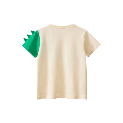 MyKids-USA® Boys’ Cartoon Alligator Print T-Shirt In European And American Style